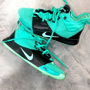 RARE P.GEORGE TEAL AND BLACK NIKE SZ 4Y HIGH TOPS “DONT TELL ME THE SKY”